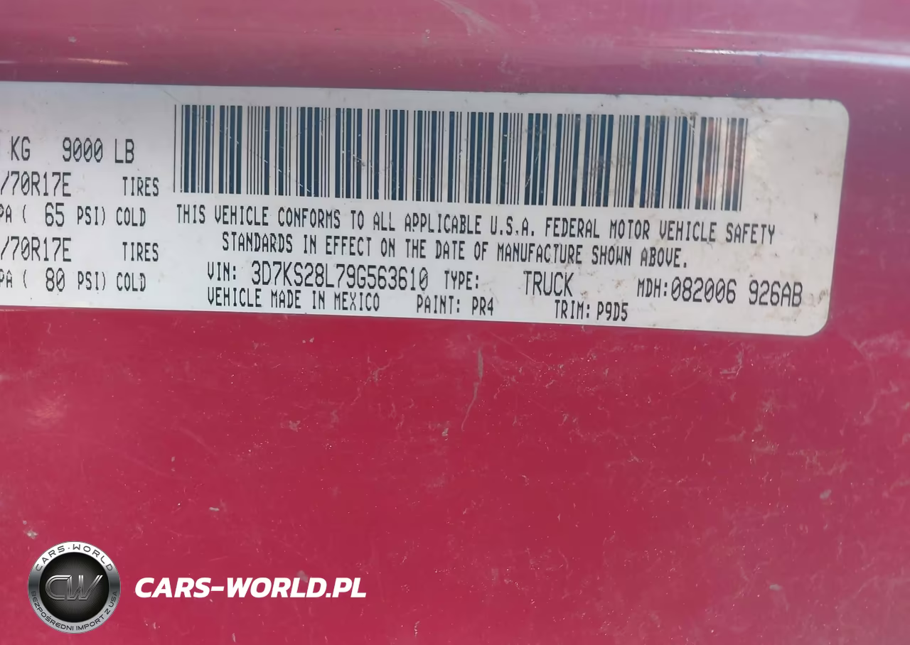 2009 Dodge Ram 2500 St VIN:3D7KS28L79G563610 - 9
