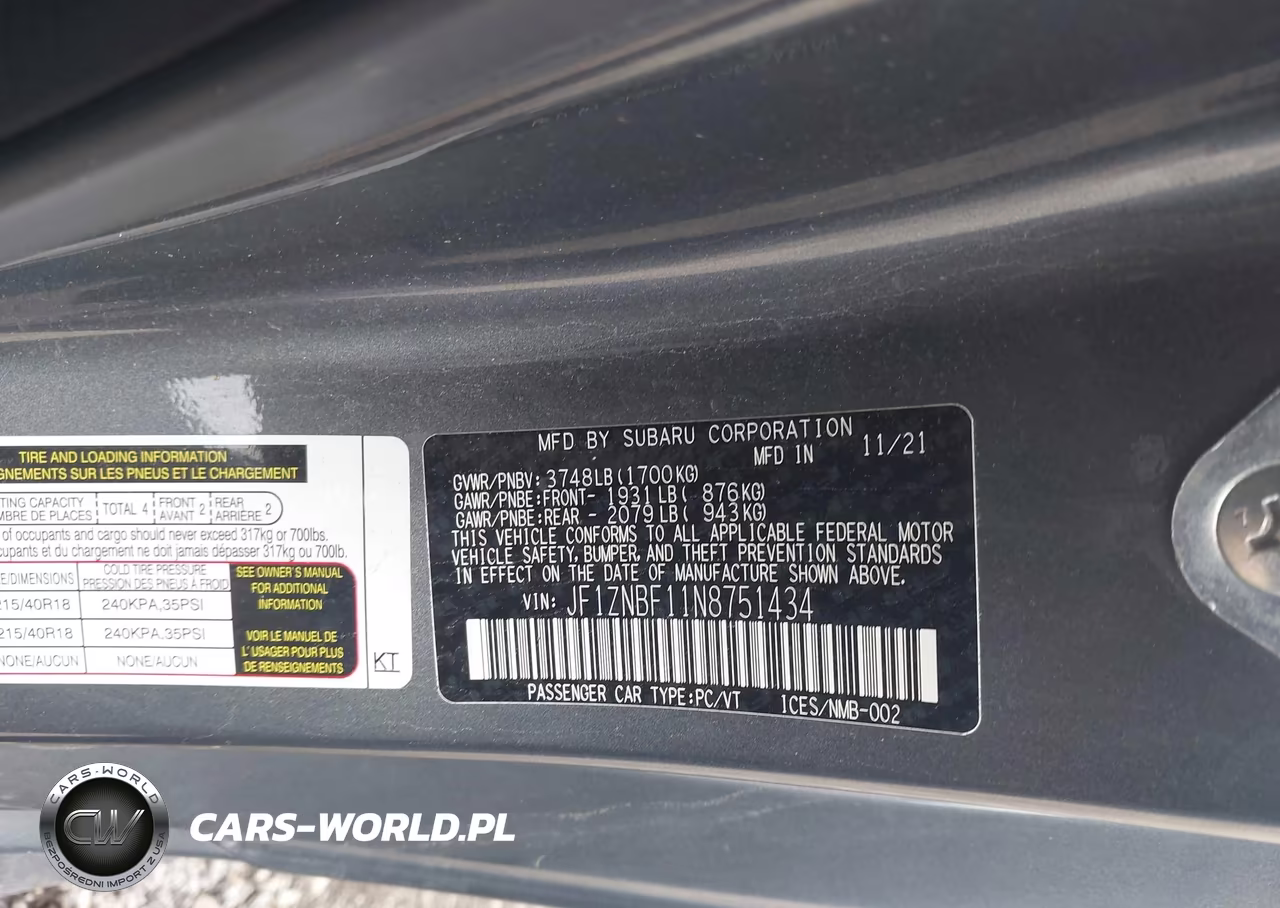 2022 Toyota Gr86 Premium VIN:JF1ZNBF11N8751434 - 9