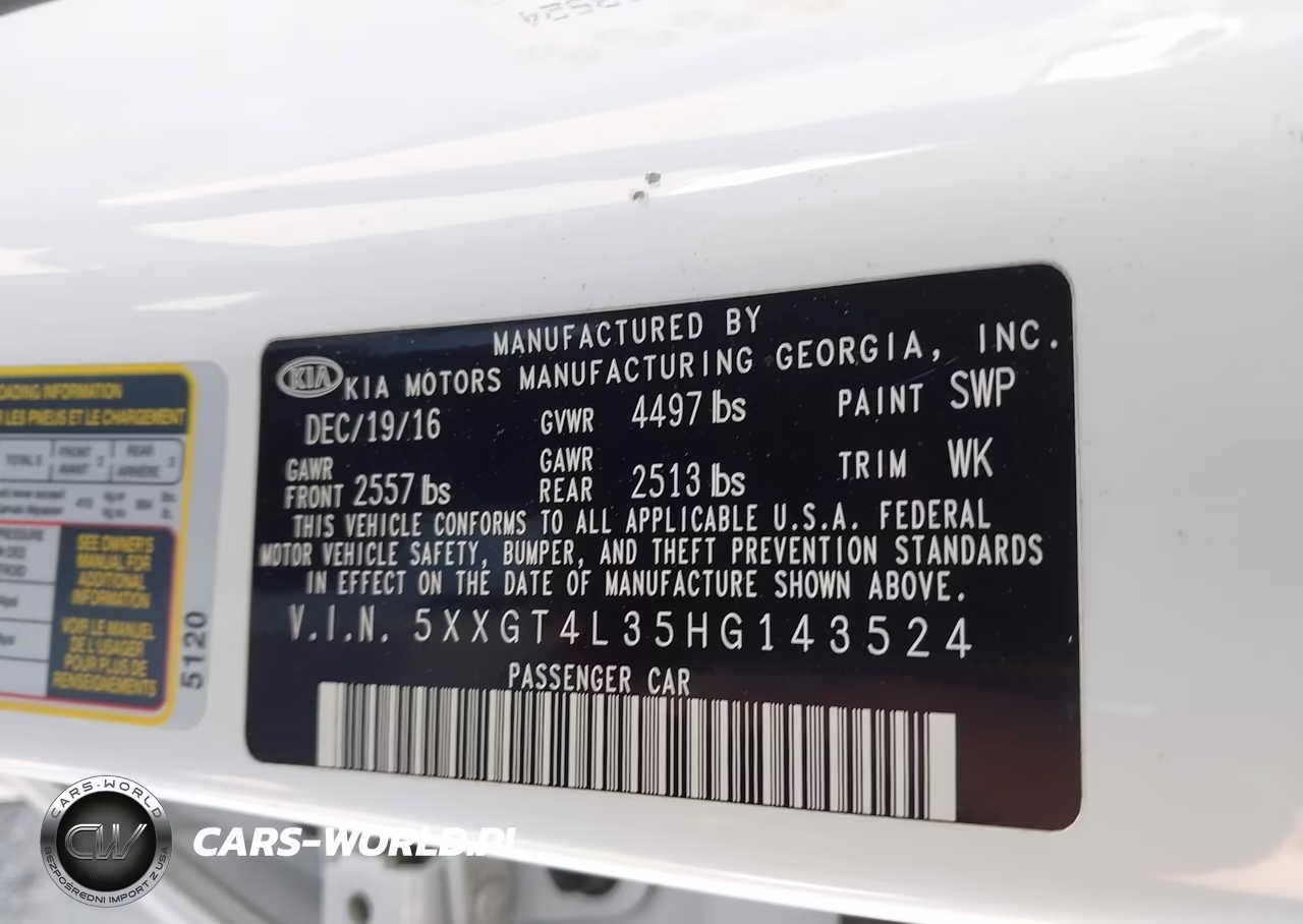 2017 Kia Optima Lx VIN:5XXGT4L35HG143524 - 9