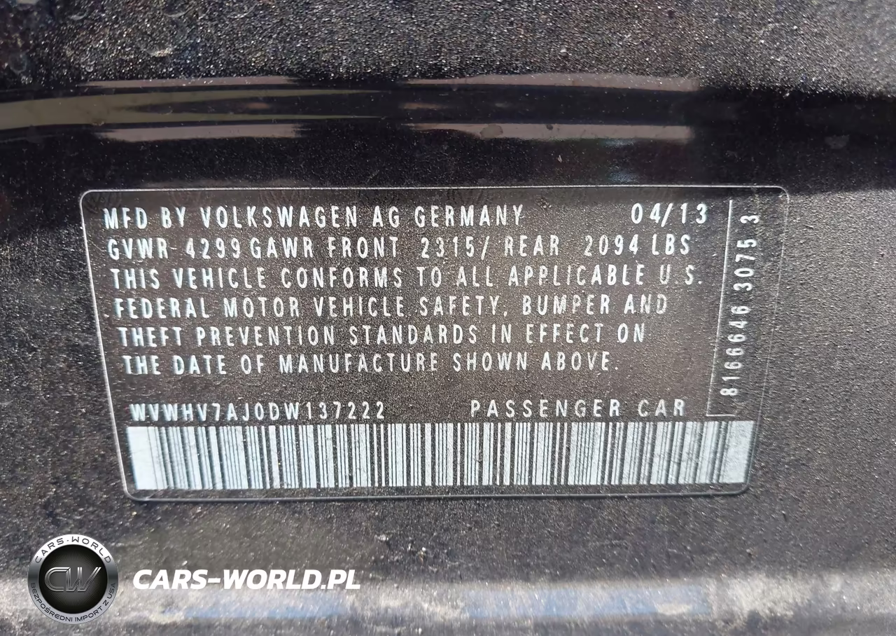 2013 Volkswagen Gti Wolfsburg Edition VIN:WVWHV7AJ0DW137222 - 9