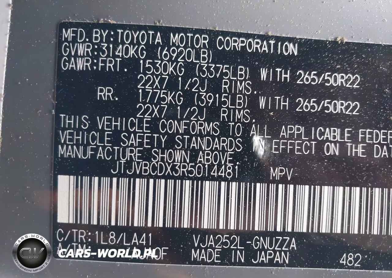 2024 Lexus Gx 550 Luxury VIN:JTJVBCDX3R5014481 - 9