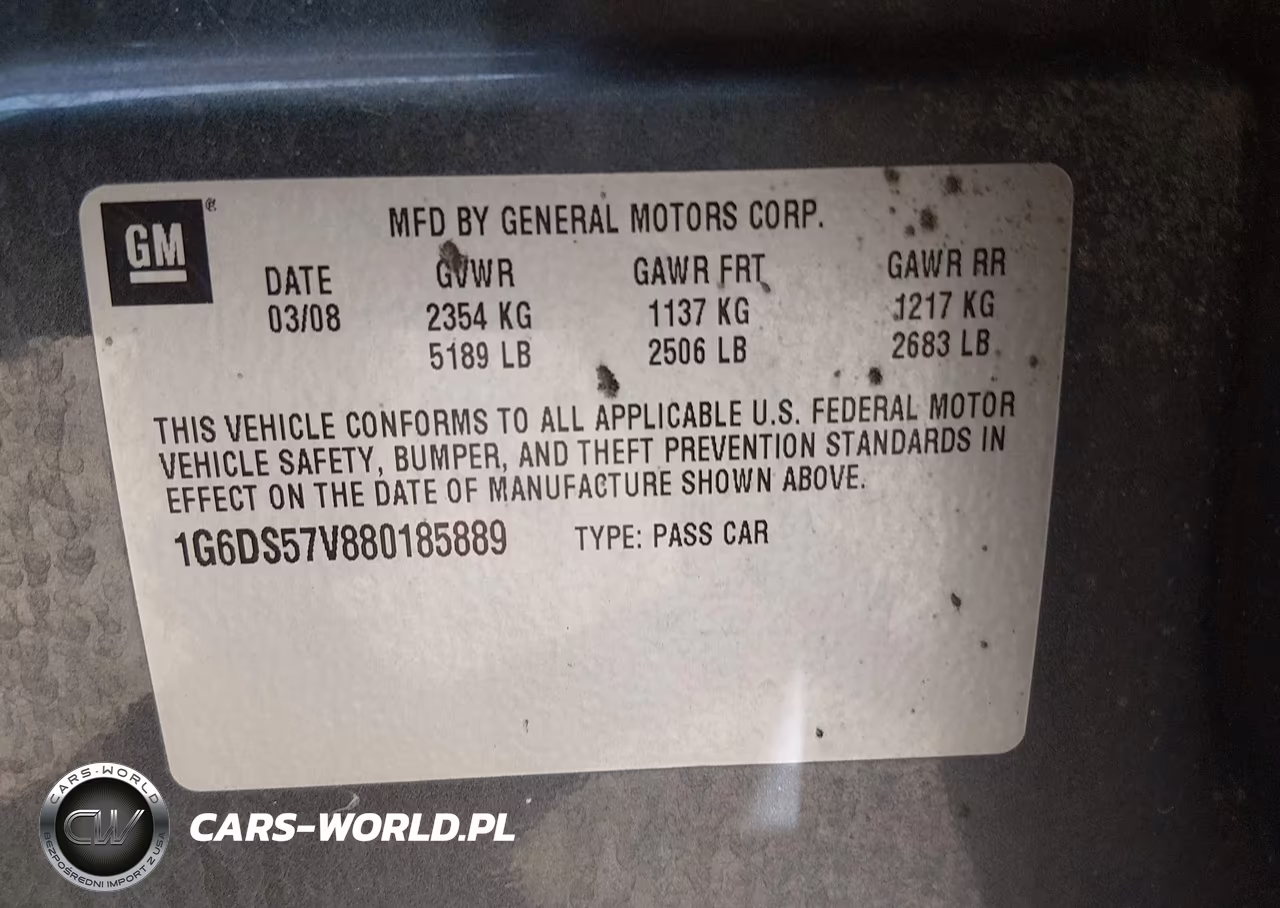 2008 Cadillac Cts Standard VIN:1G6DS57V880185889 - 9