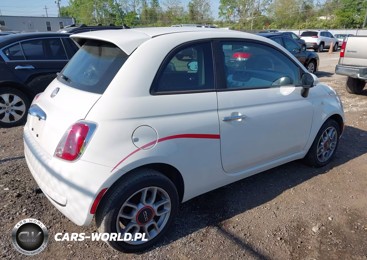 2013 Fiat 500 Pop VIN:3C3CFFAR9DT528743 - 4