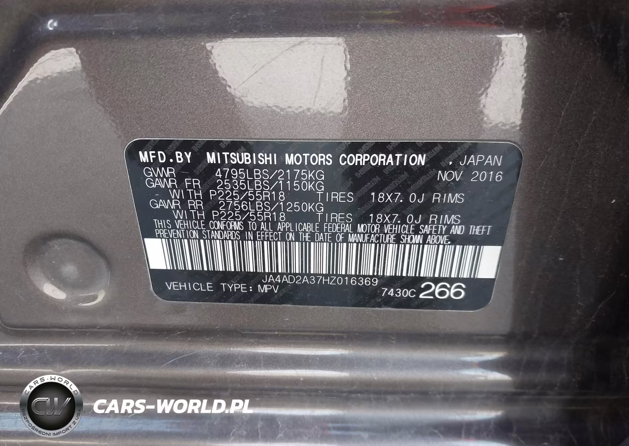 2017 Mitsubishi Outlander Es VIN:JA4AD2A37HZ016369 - 9