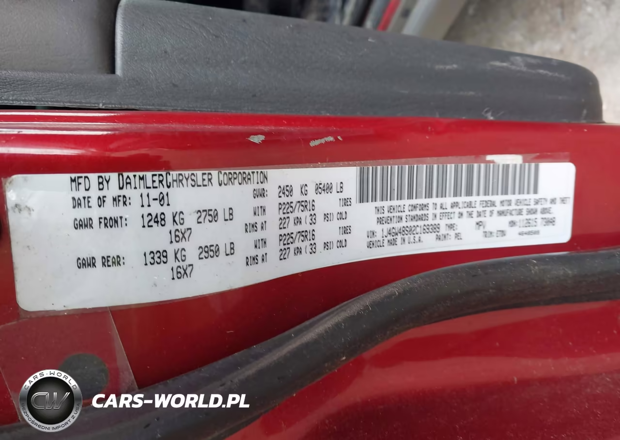 2002 Jeep Grand Cherokee Laredo VIN:1J4GW48S02C169389 - 9