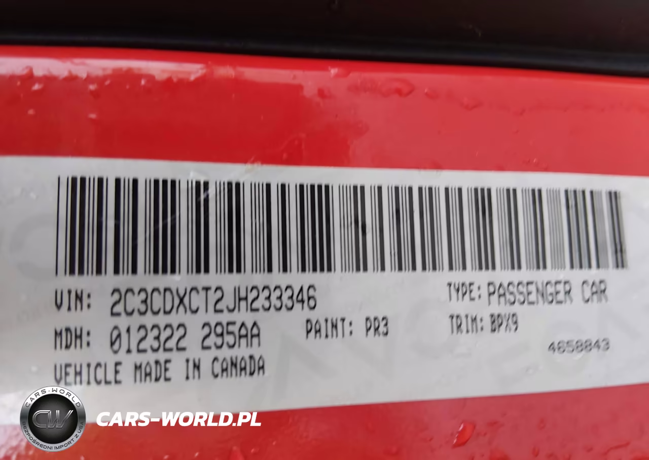 2018 Dodge Charger R-T Rwd VIN:2C3CDXCT2JH233346 - 9