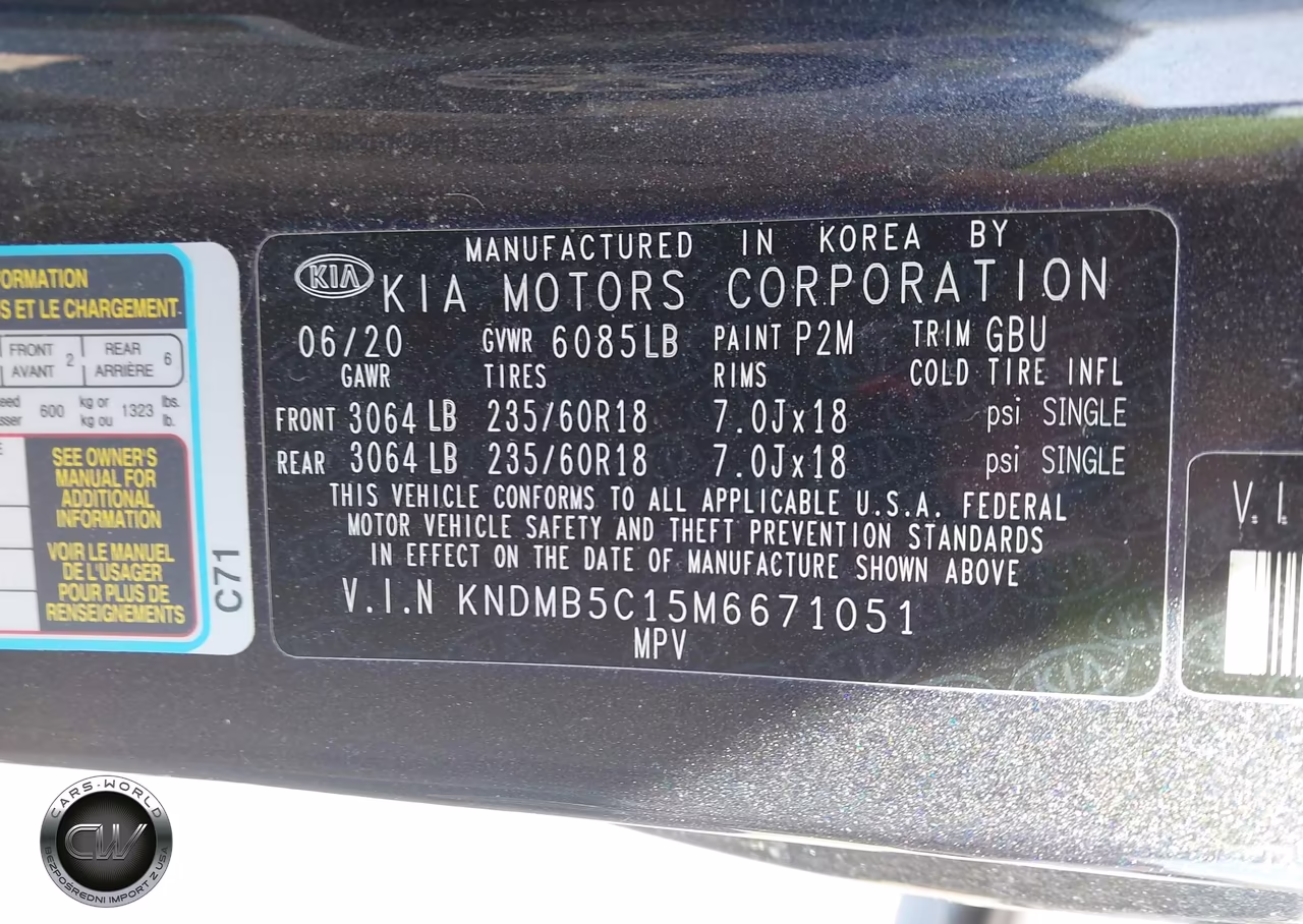 2021 Kia Sedona Ex VIN:KNDMB5C15M6671051 - 9
