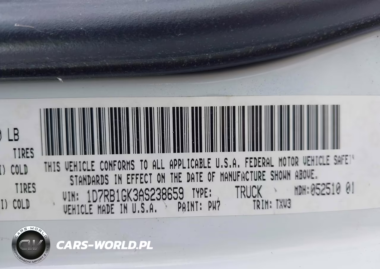 2010 Dodge Ram 1500 St VIN:1D7RB1GK3AS238659 - 9
