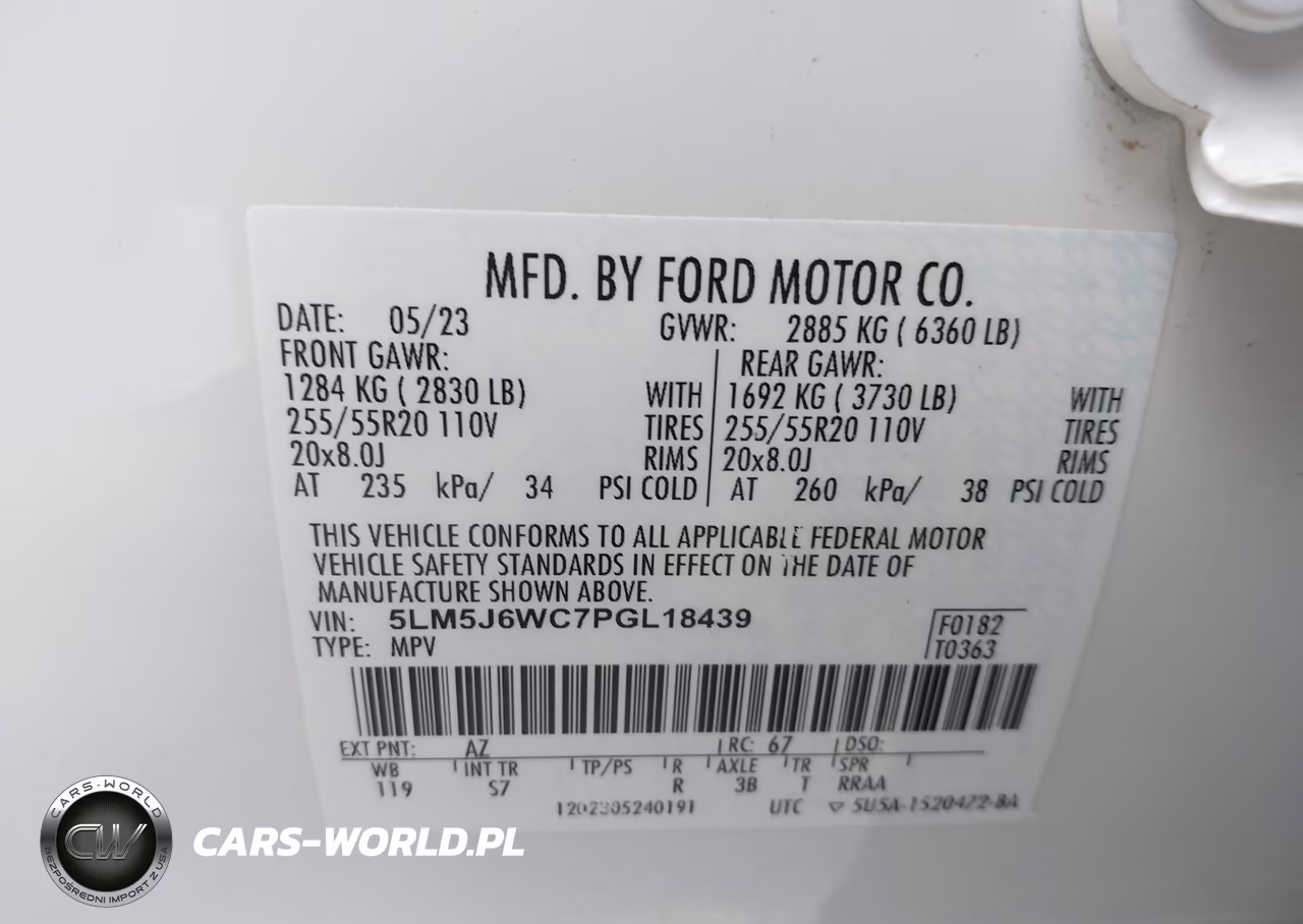 2023 Lincoln Aviator Standard VIN:5LM5J6WC7PGL18439 - 9