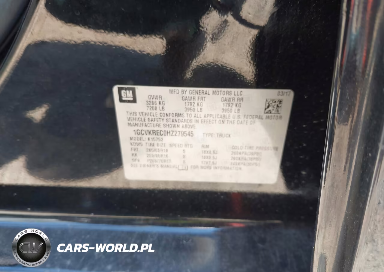 2017 Chevrolet Silverado 1500 2Lt VIN:1GCVKREC0HZ279545 - 9