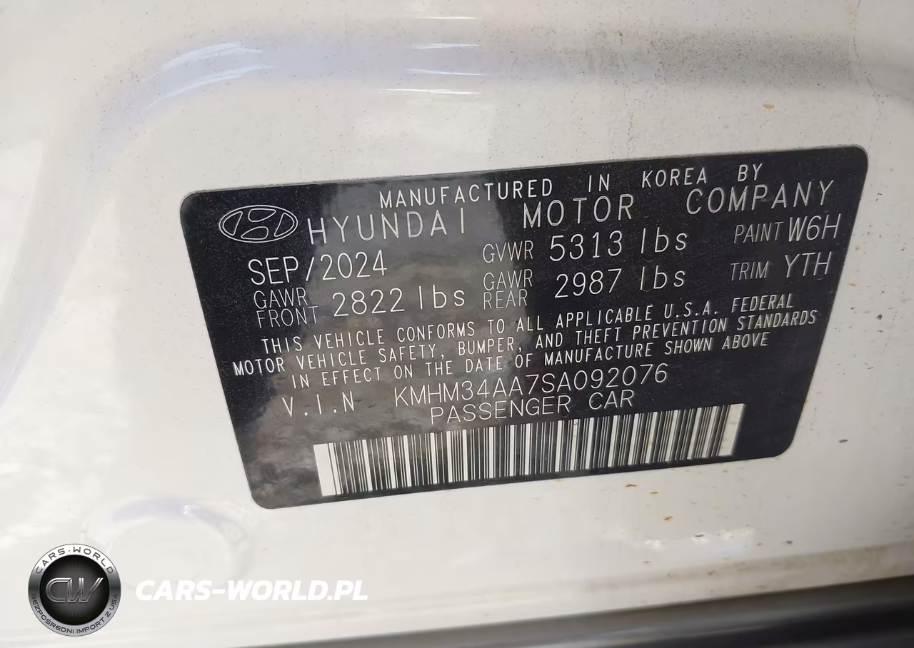 2025 Hyundai Ioniq 6 Sel VIN:KMHM34AA7SA092076 - 9