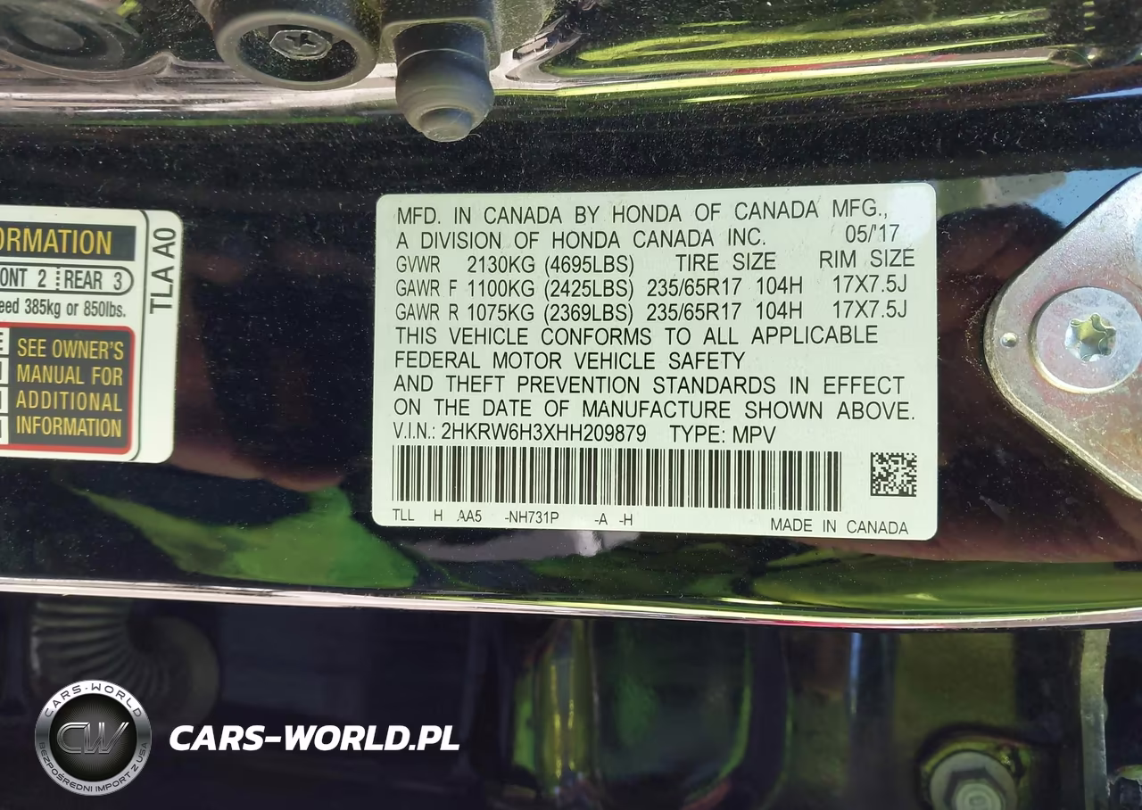 2017 Honda Cr-V Lx VIN:2HKRW6H3XHH209879 - 9
