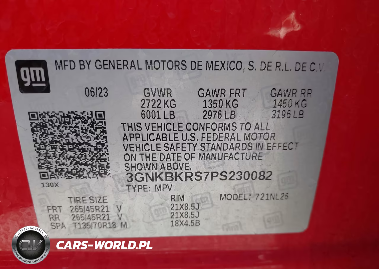 2023 Chevrolet Blazer Awd Rs VIN:3GNKBKRS7PS230082 - 9