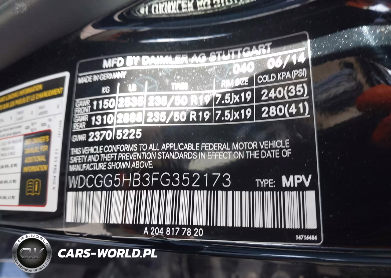 2015 Mercedes-Benz Glk 350 VIN:WDCGG5HB3FG352173 - 9