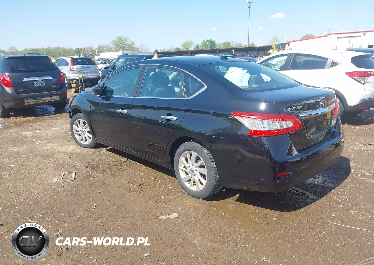 2013 Nissan Sentra Sv VIN:3N1AB7AP3DL660581 - 3