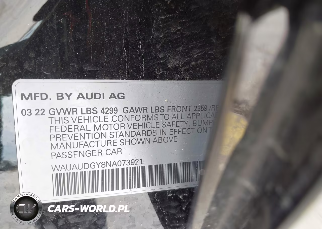 2022 Audi A3 Premium 40 Tfsi Front-Wheel Drive S Tronic VIN:WAUAUDGY8NA073921 - 9