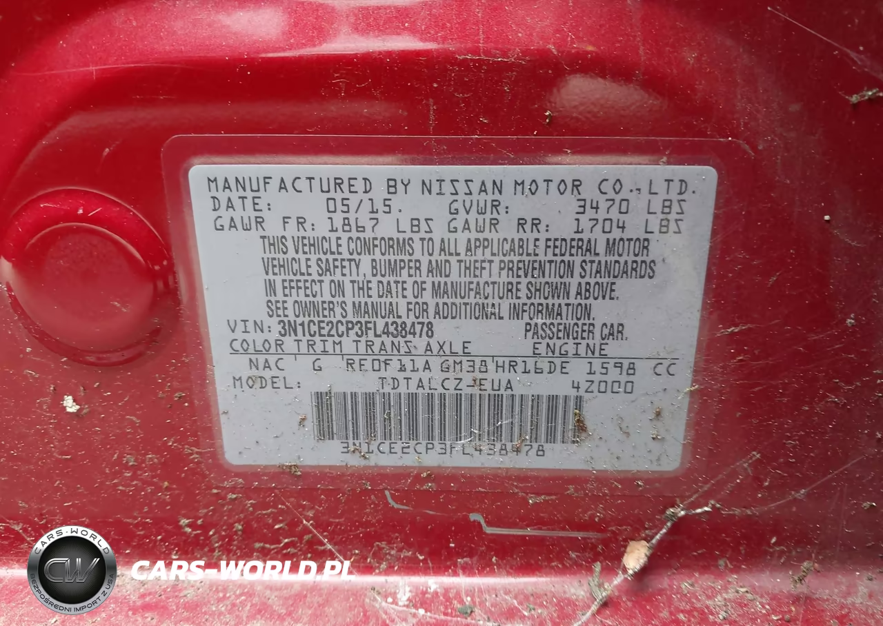 2015 Nissan Versa Note S Plus VIN:3N1CE2CP3FL438478 - 9