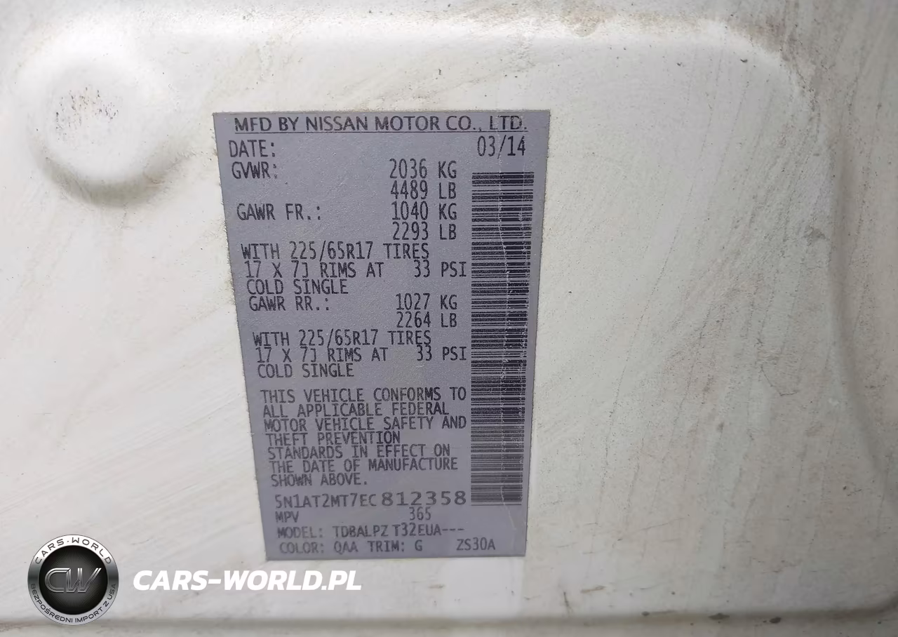 2014 Nissan Rogue S VIN:5N1AT2MT7EC812358 - 9