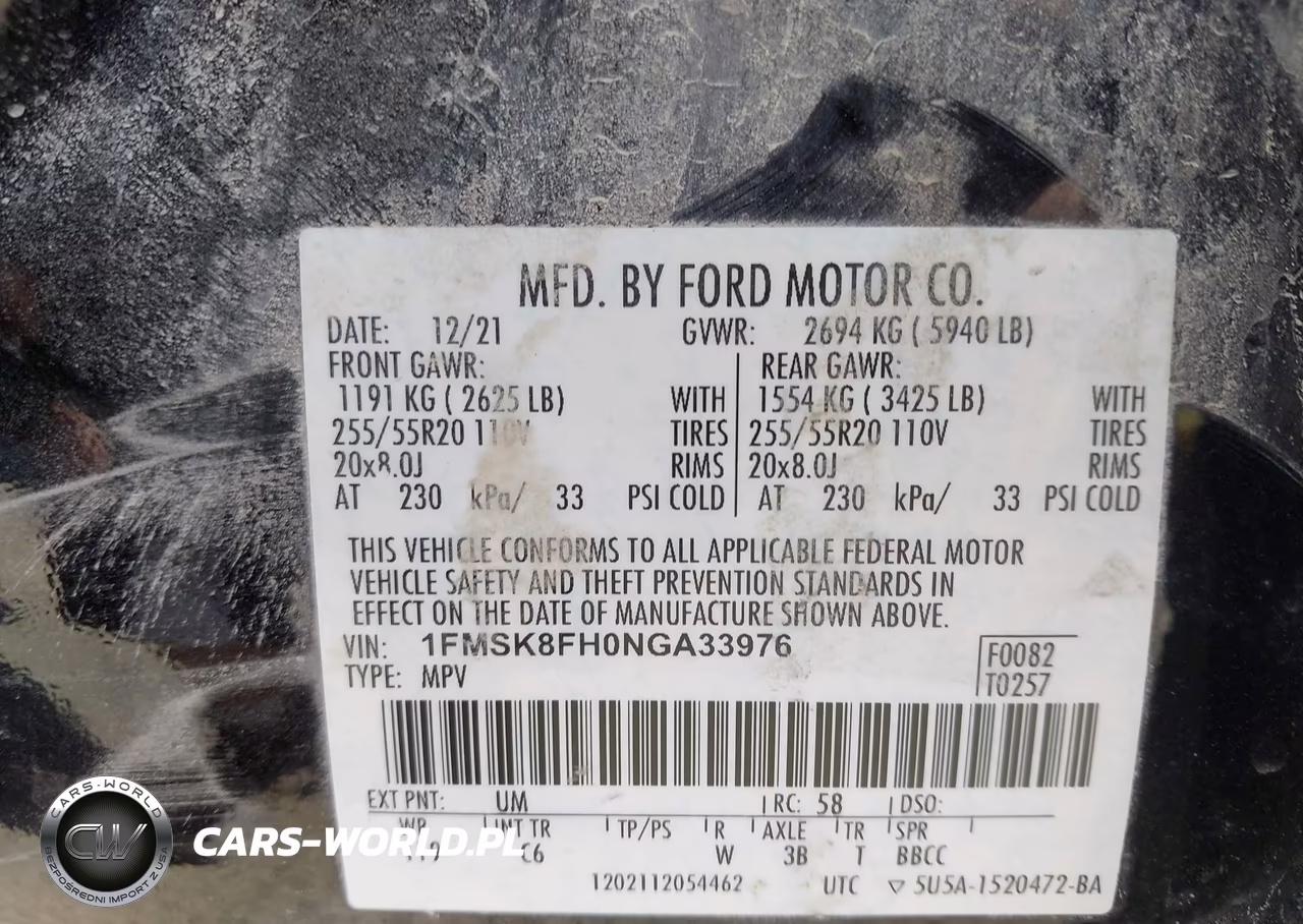 2022 Ford Explorer Limited VIN:1FMSK8FH0NGA33976 - 9