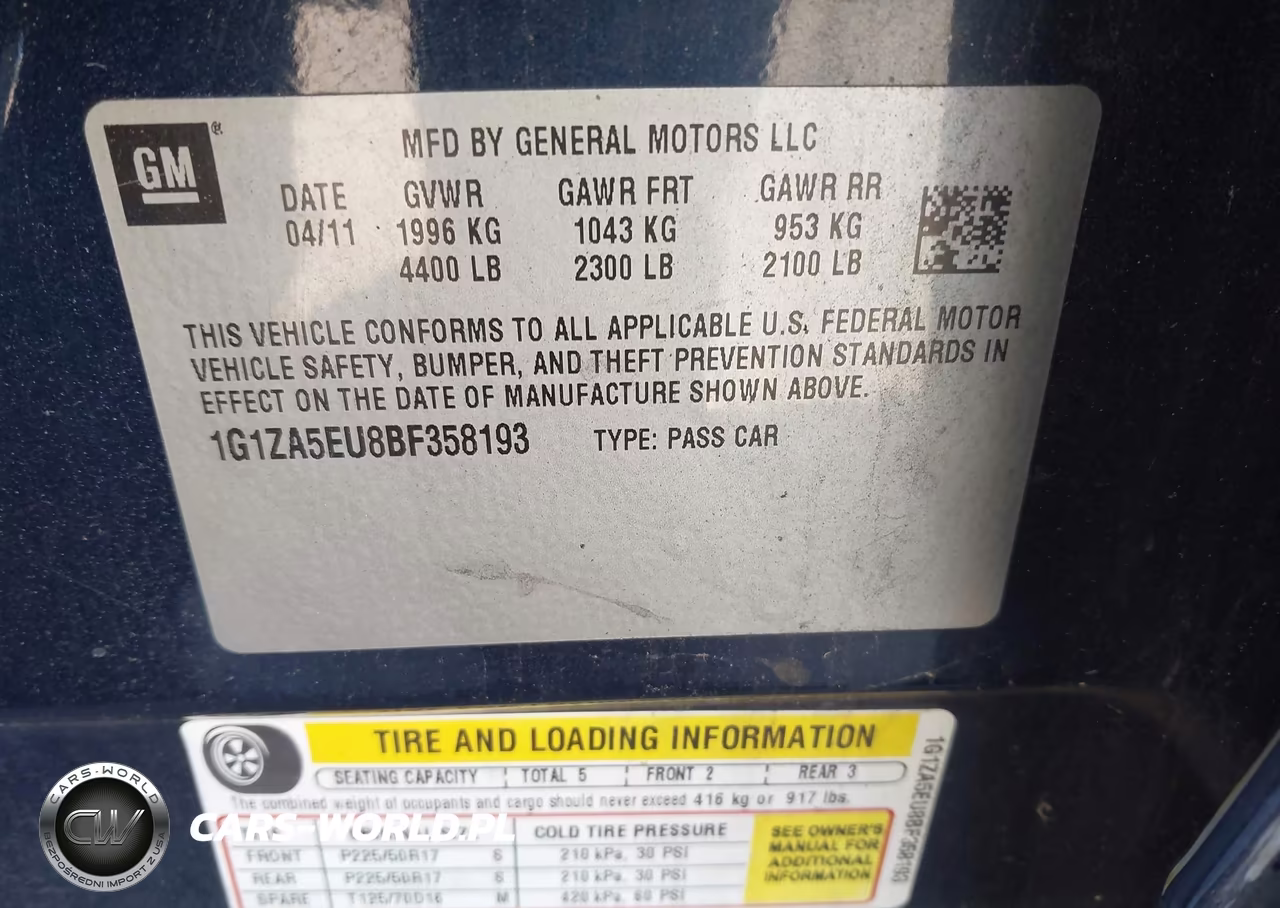 2011 Chevrolet Malibu Ls VIN:1G1ZA5EU8BF358193 - 9