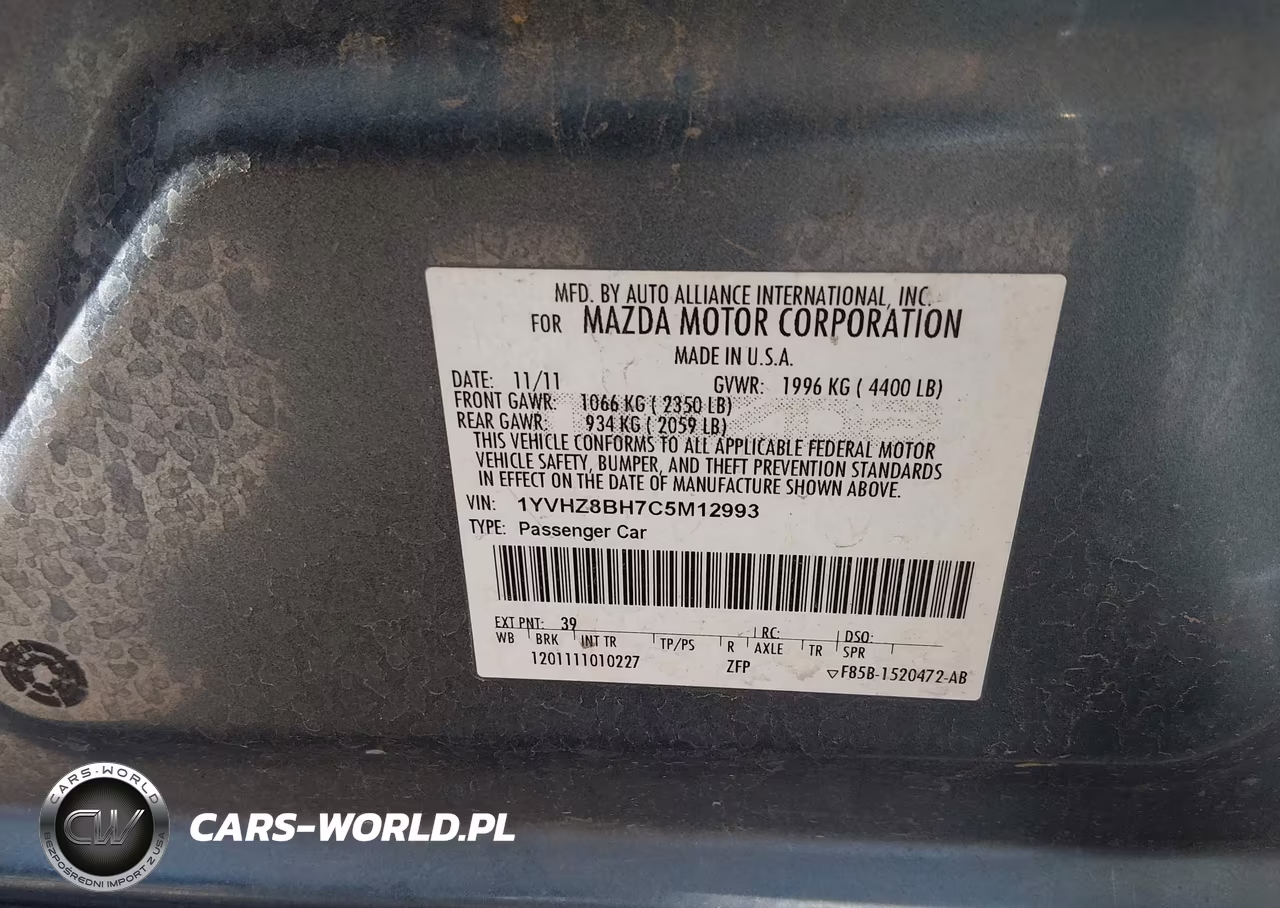 2012 Mazda Mazda6 I Sport VIN:1YVHZ8BH7C5M12993 - 9