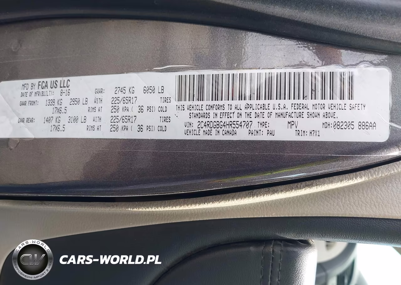 2017 Dodge Grand Caravan Se VIN:2C4RDGBG4HR554707 - 9