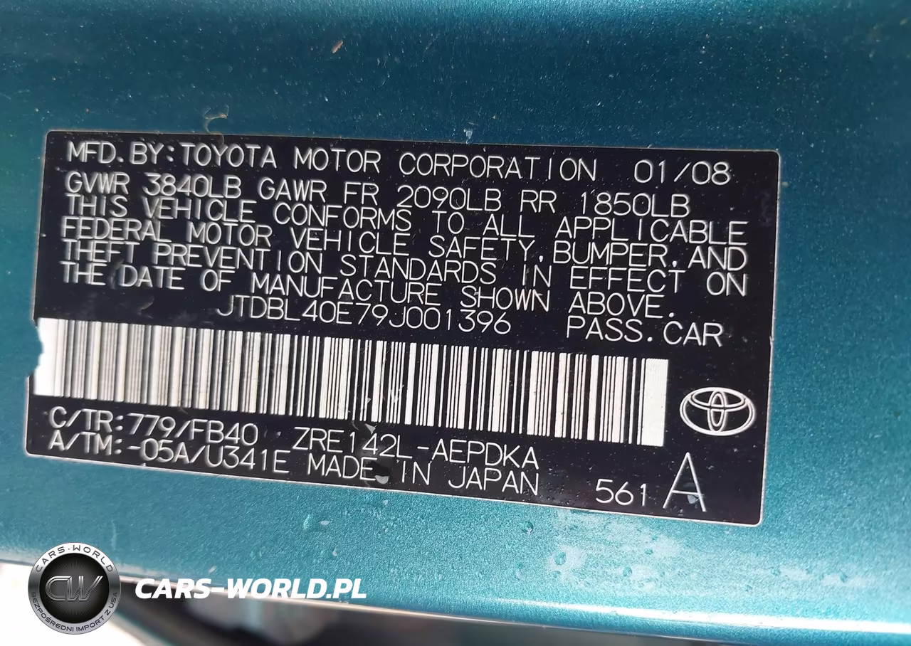2009 Toyota Corolla Le VIN:JTDBL40E79J001396 - 9