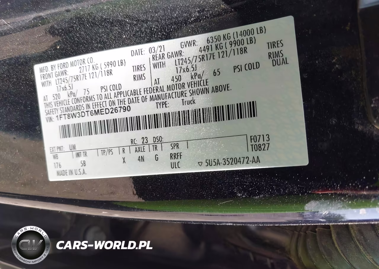 2021 Ford F-350 Lariat VIN:1FT8W3DT6MED26790 - 8