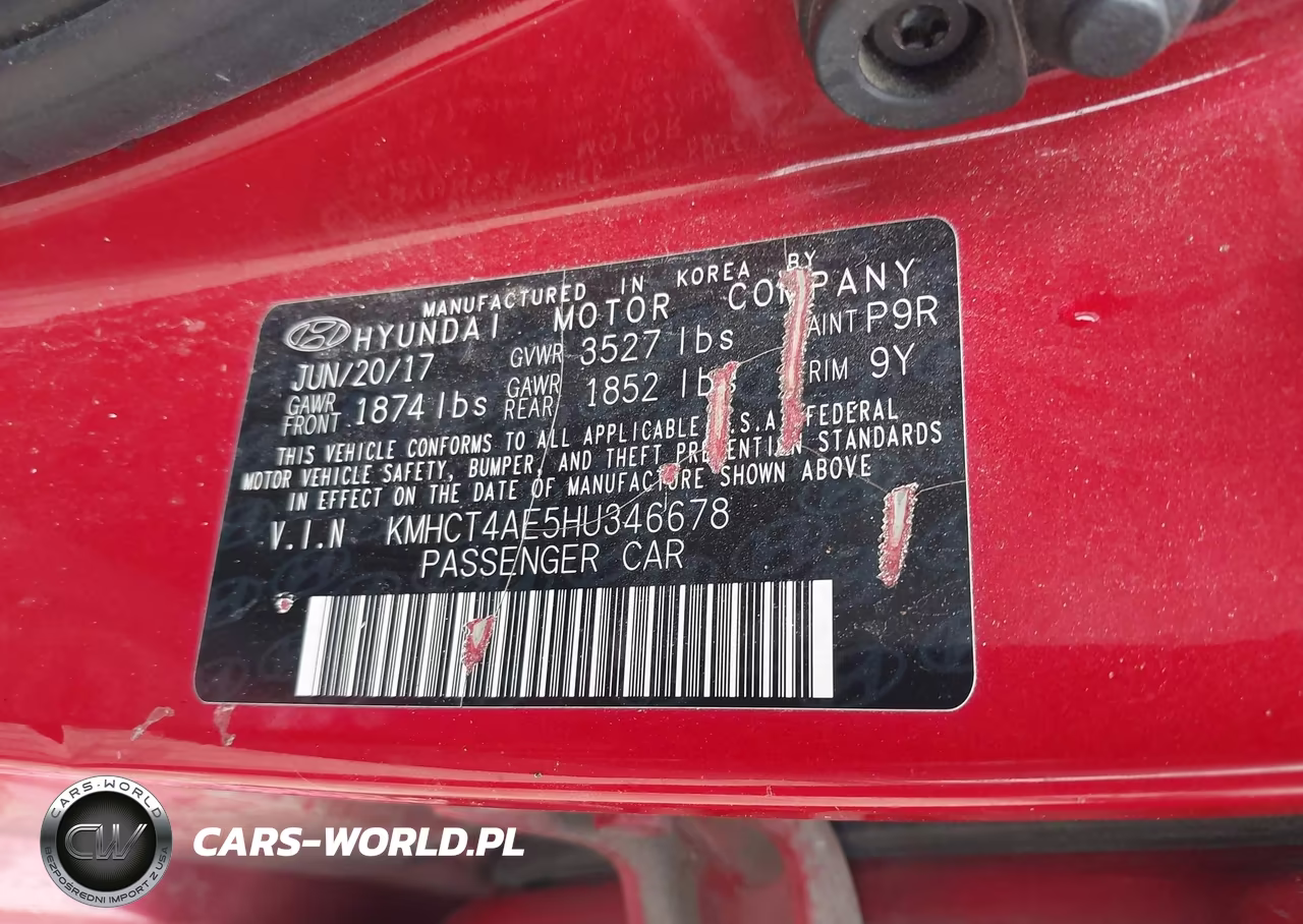 2017 Hyundai Accent Se VIN:KMHCT4AE5HU346678 - 9