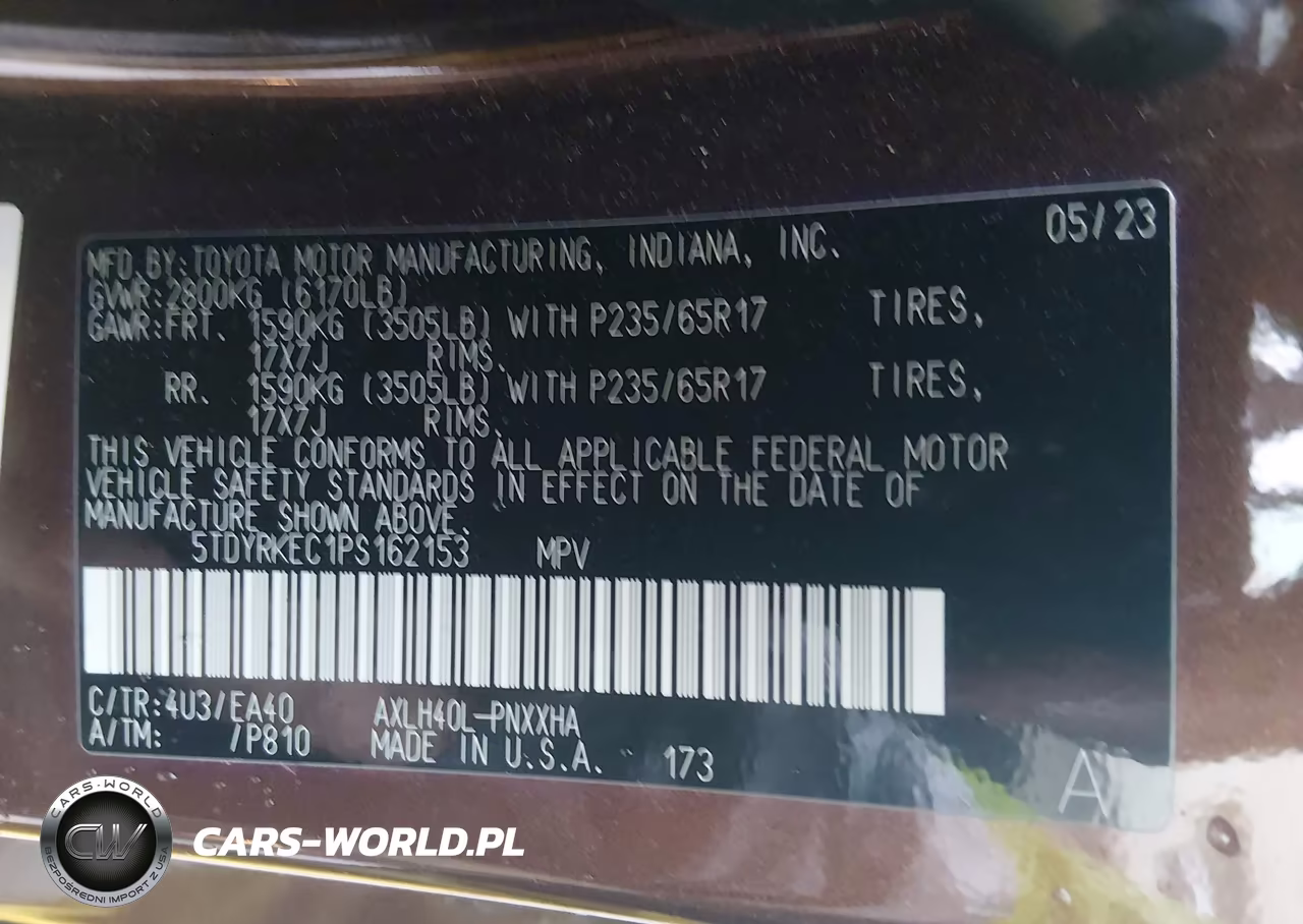 2023 Toyota Sienna Xle VIN:5TDYRKEC1PS162153 - 9