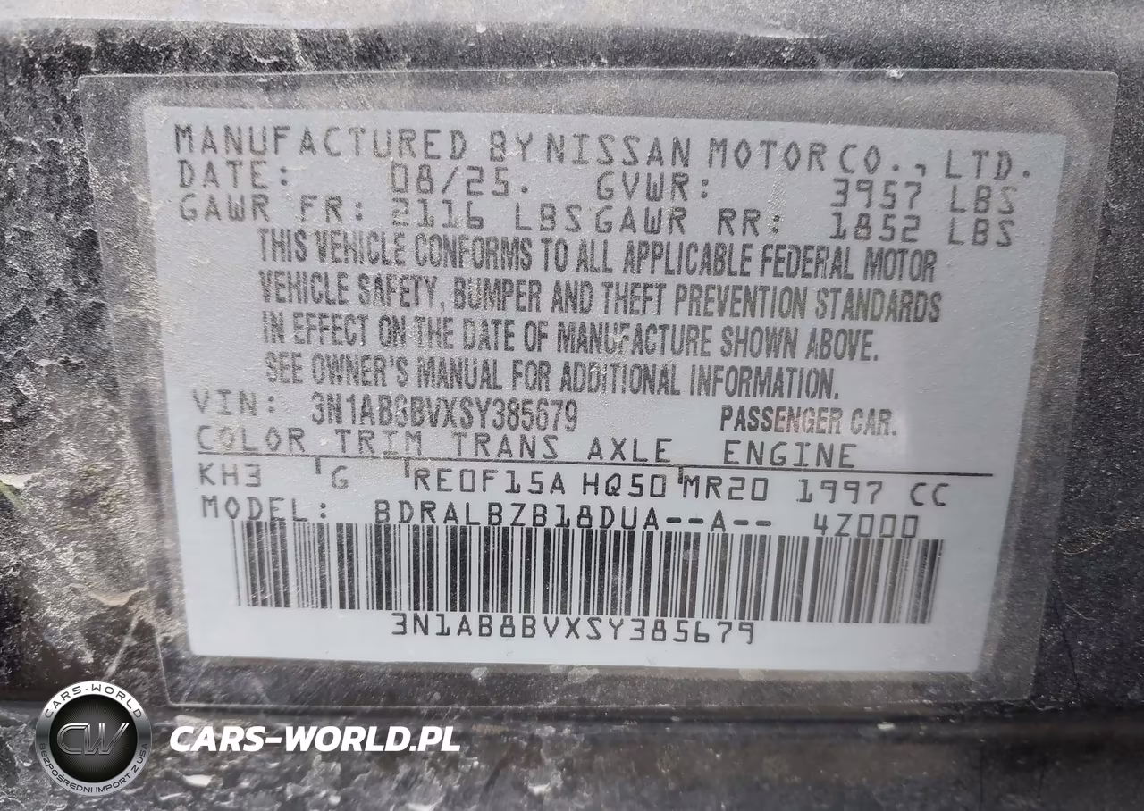 2025 Nissan Sentra S VIN:3N1AB8BVXSY385679 - 9