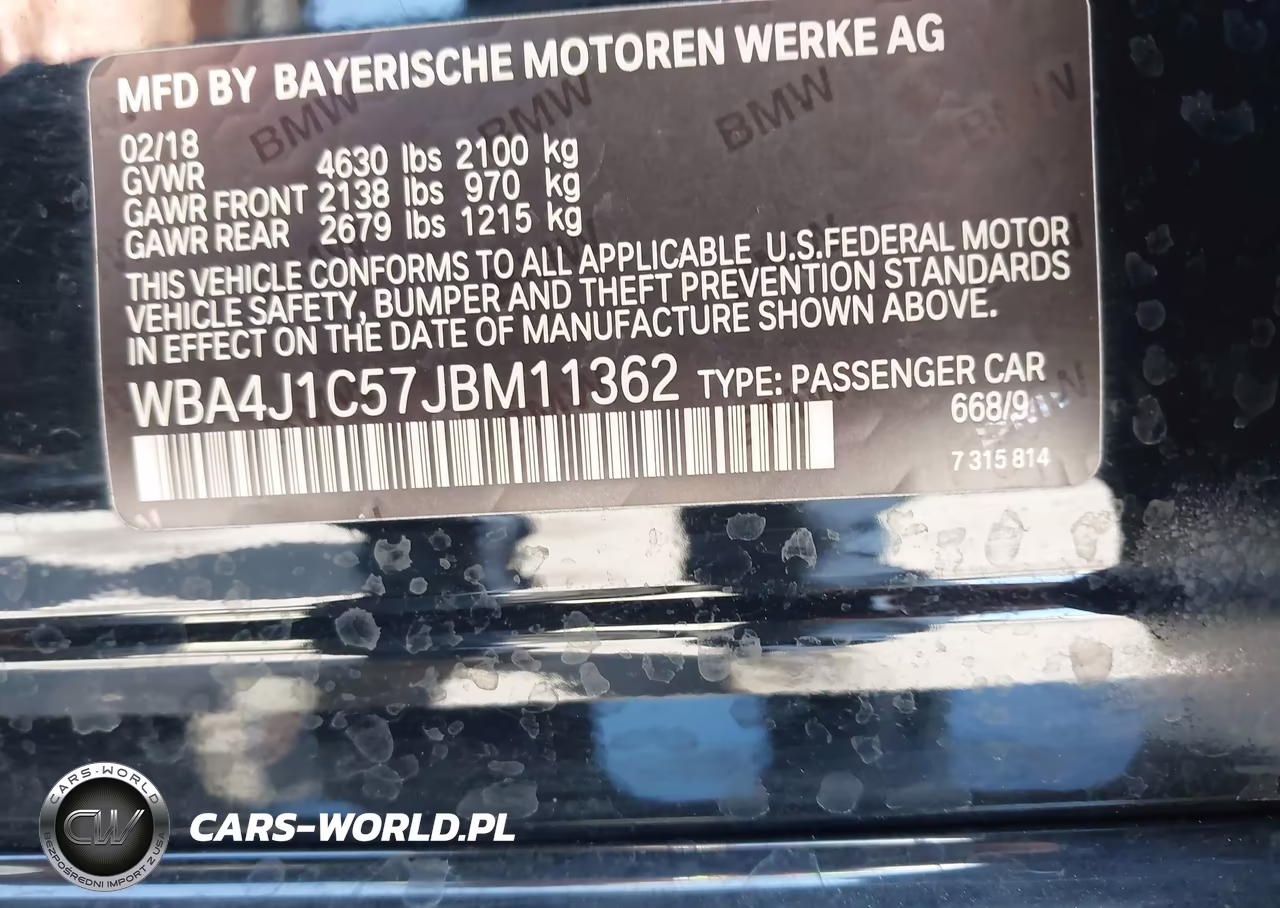 2018 BMW 430I Gran Coupe VIN:WBA4J1C57JBM11362 - 9