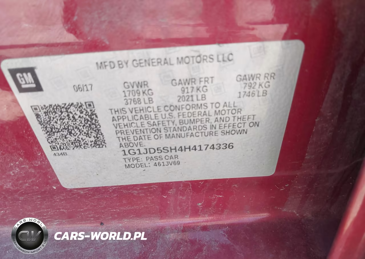 2017 Chevrolet Sonic Lt Auto VIN:1G1JD5SH4H4174336 - 9
