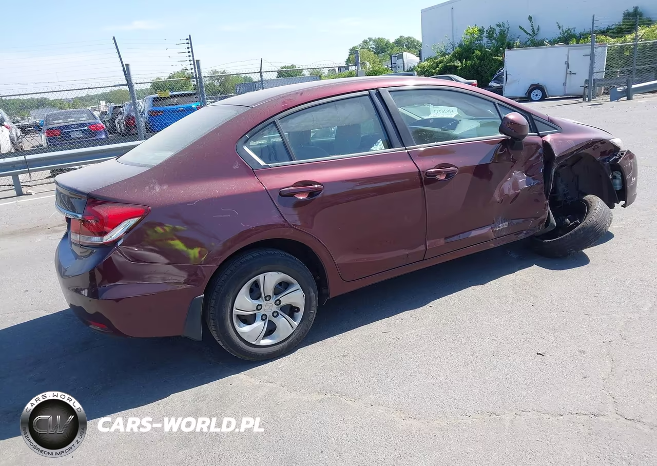 2014 Honda Civic Lx VIN:19XFB2F51EE219034 - 4