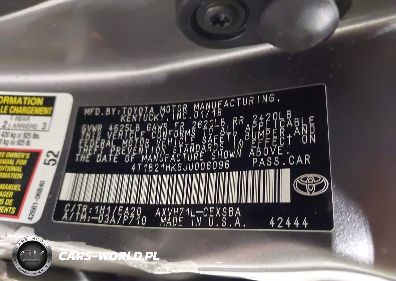 2018 Toyota Camry Hybrid Se VIN:4T1B21HK6JU006096 - 9