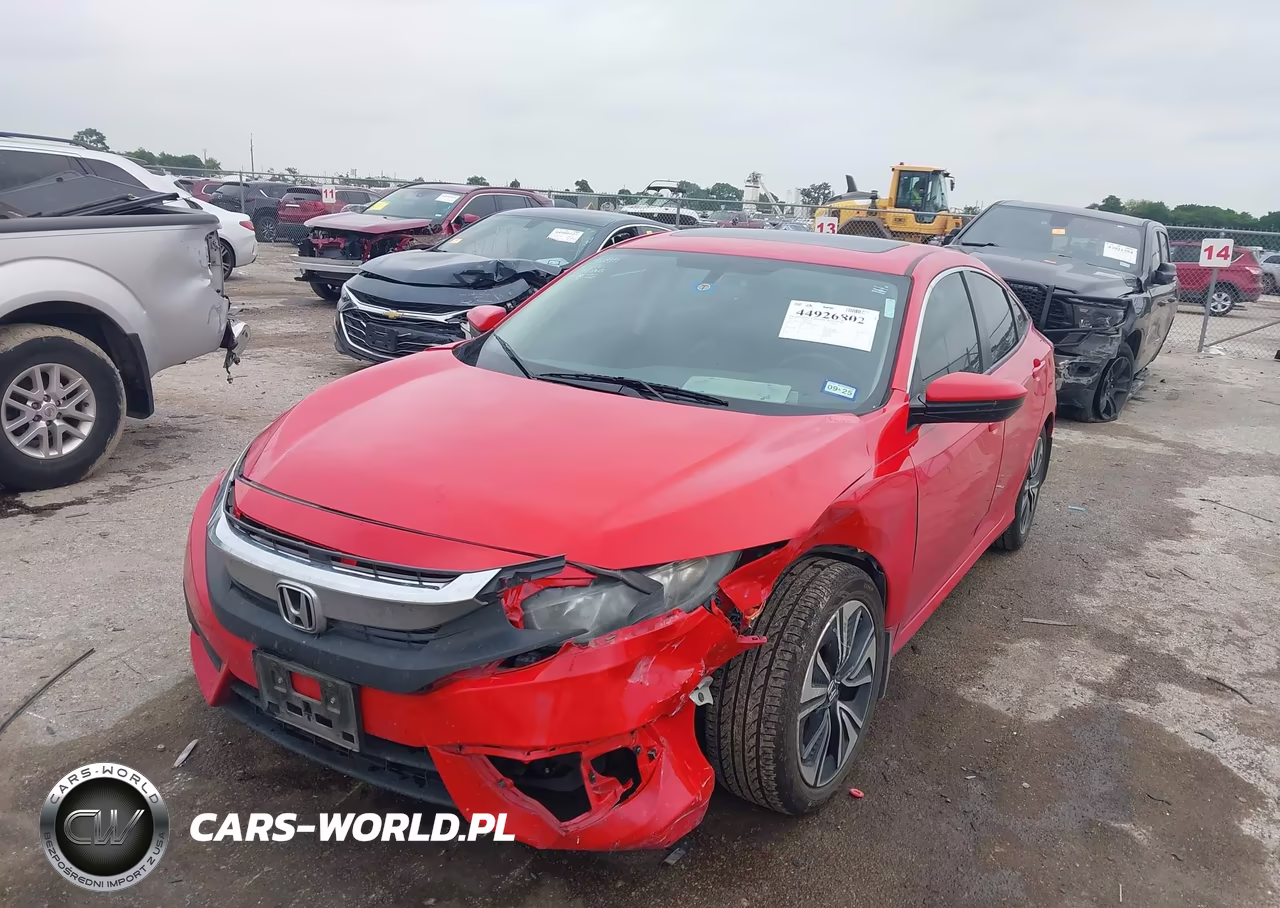 2017 Honda Civic Ex-L VIN:2HGFC1F72HH660061 - 2