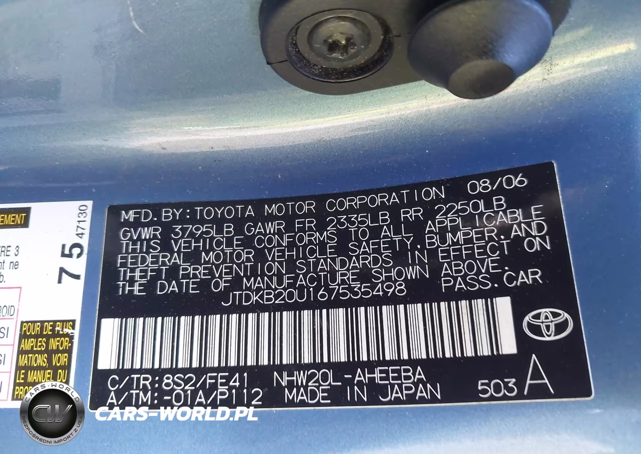 2006 Toyota Prius VIN:JTDKB20U167535498 - 9