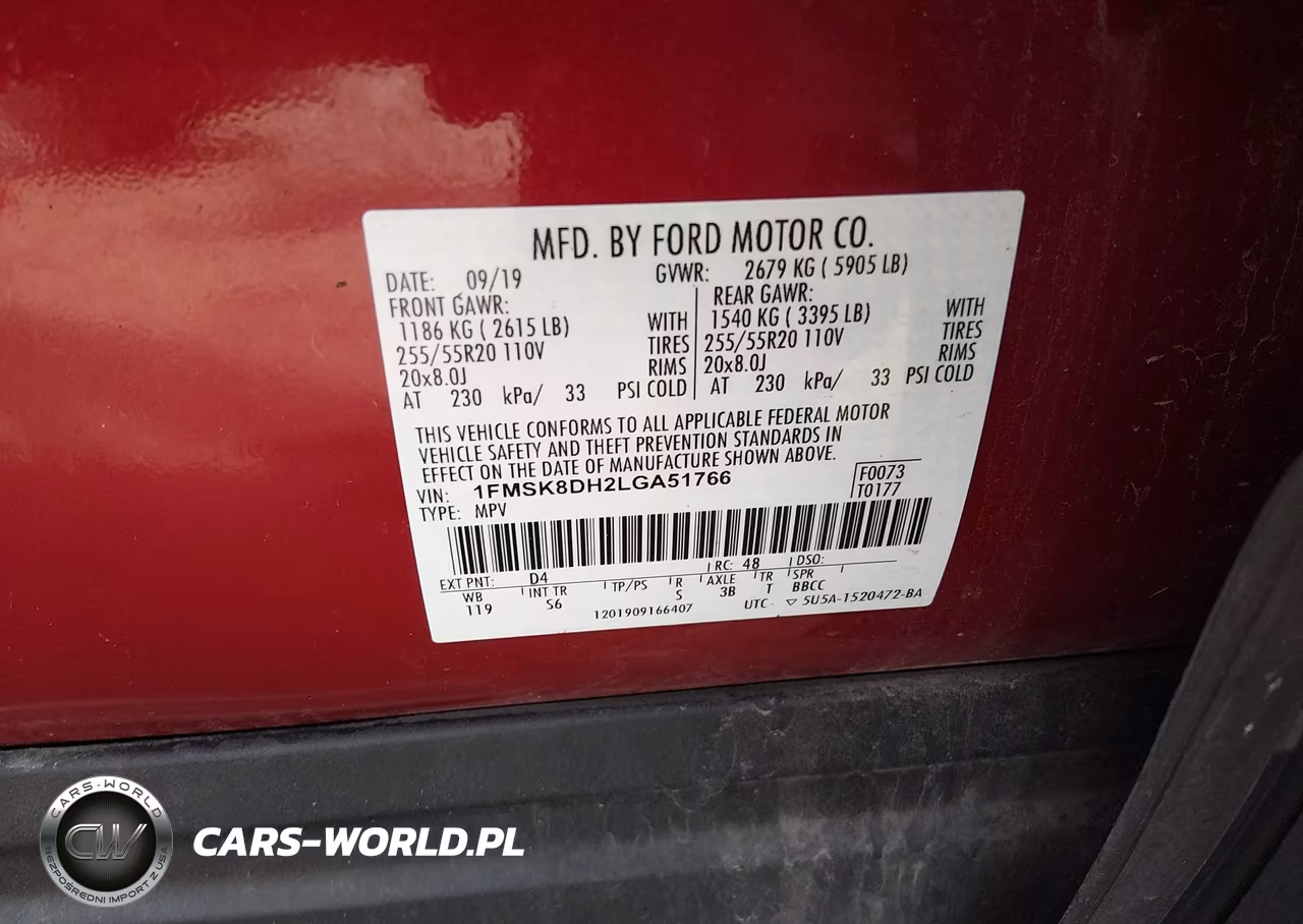 2020 Ford Explorer Xlt VIN:1FMSK8DH2LGA51766 - 9