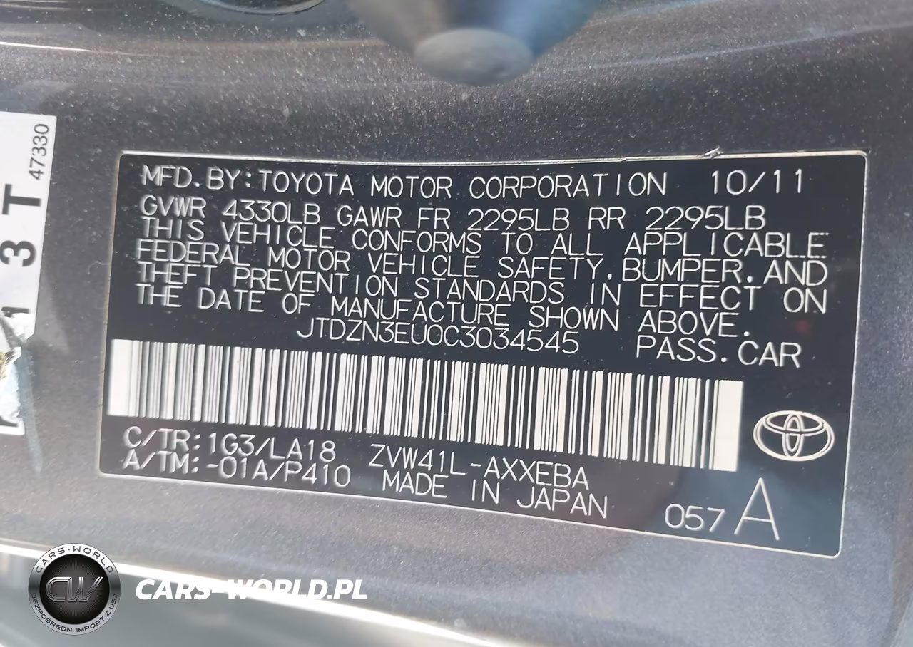 2012 Toyota Prius V Five VIN:JTDZN3EU0C3034545 - 9