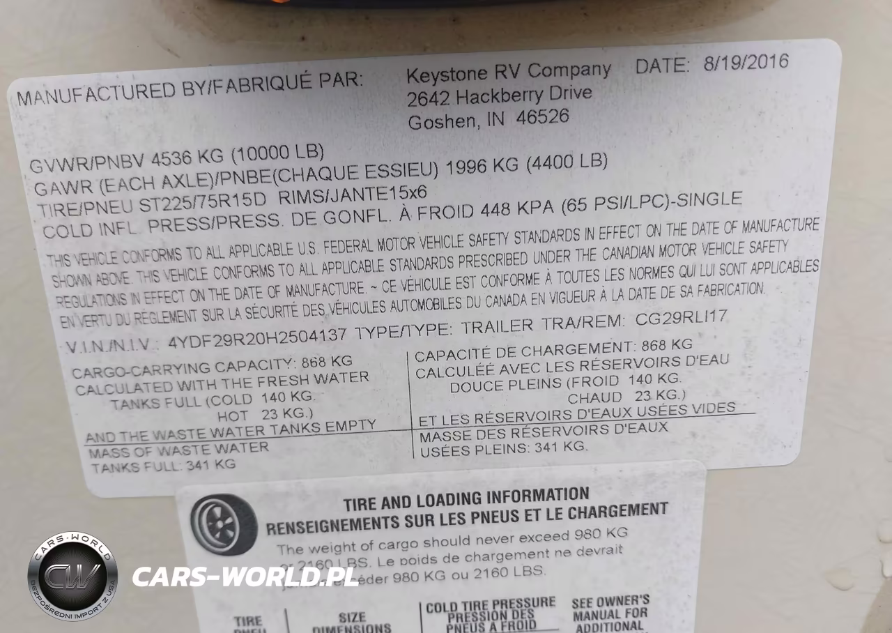2017 Keystone Cougar VIN:4YDF29R20H2504137 - 9