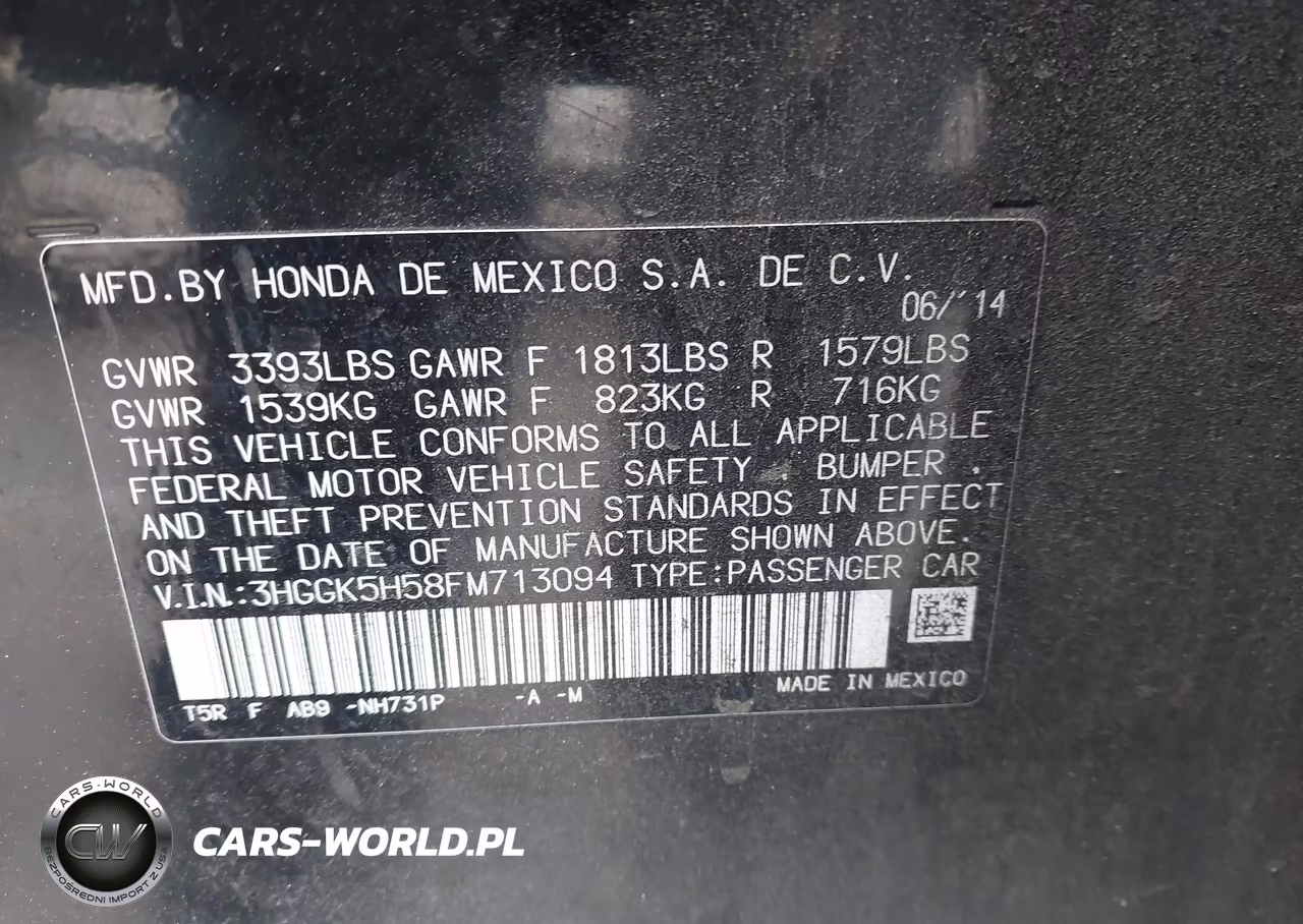 2015 Honda Fit Lx VIN:3HGGK5H58FM713094 - 9