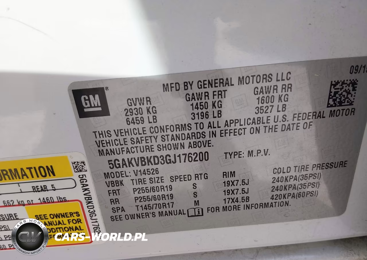2016 Buick Enclave Leather VIN:5GAKVBKD3GJ176200 - 9