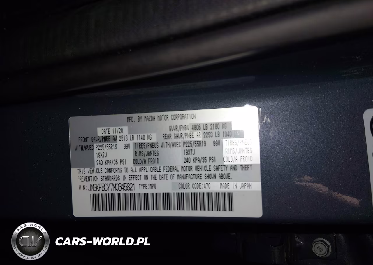 2021 Mazda Cx-5 Carbon Edition Turbo VIN:JM3KFBCY7M0345821 - 9