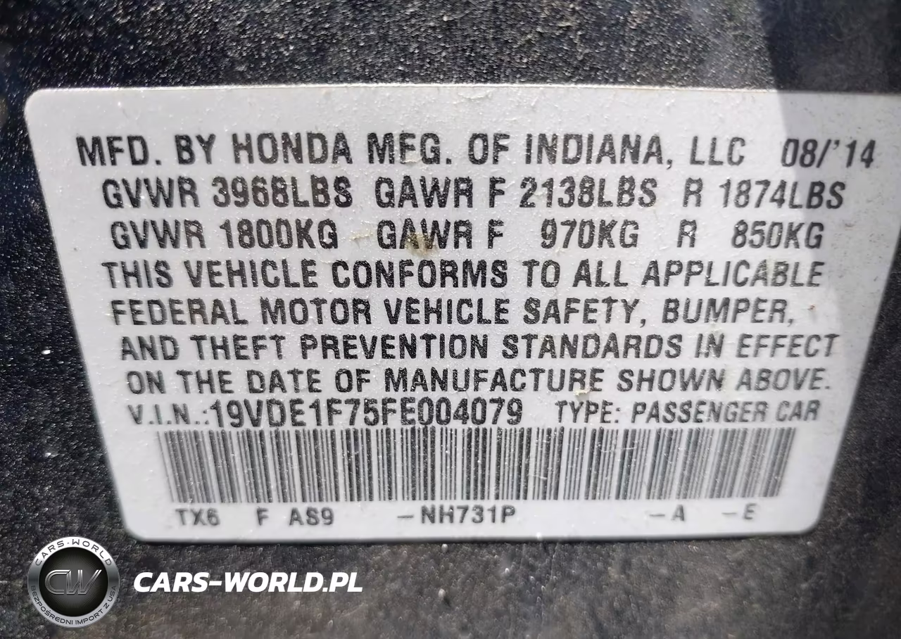 2015 Acura Ilx 2.0L VIN:19VDE1F75FE004079 - 9
