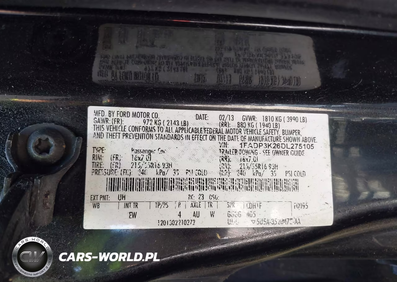 2013 Ford Focus Se VIN:1FADP3K26DL275105 - 9