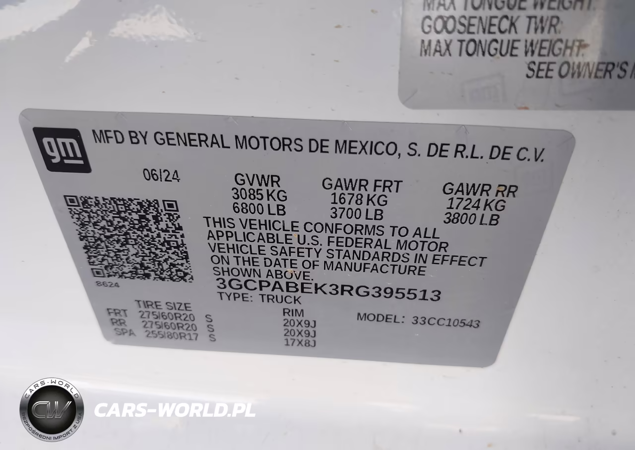 2024 Chevrolet Silverado 1500 2Wd Short Bed Custom VIN:3GCPABEK3RG395513 - 9