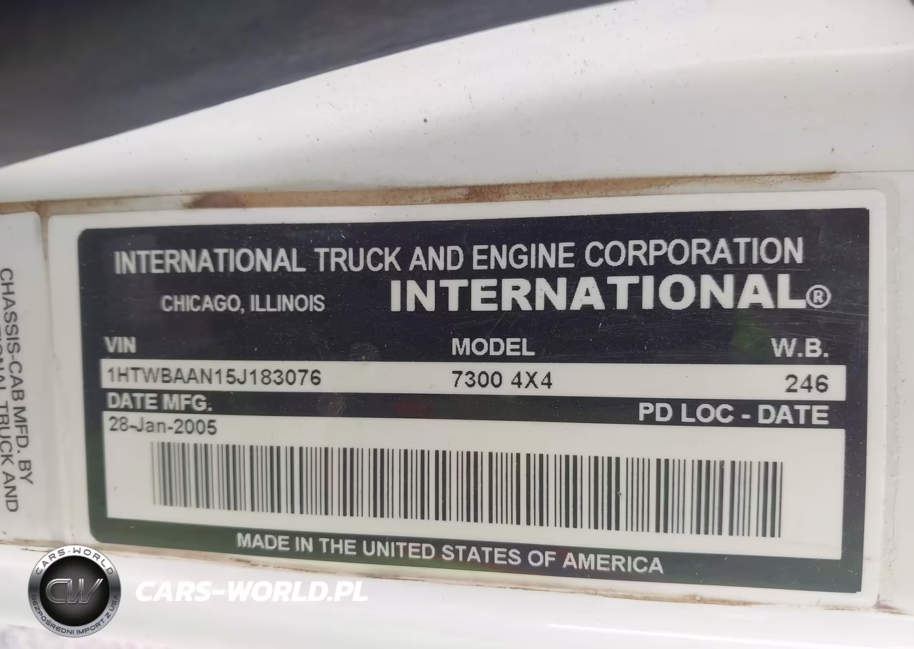 2005 International 7000 7300 VIN:1HTWBAAN15J183076 - 8