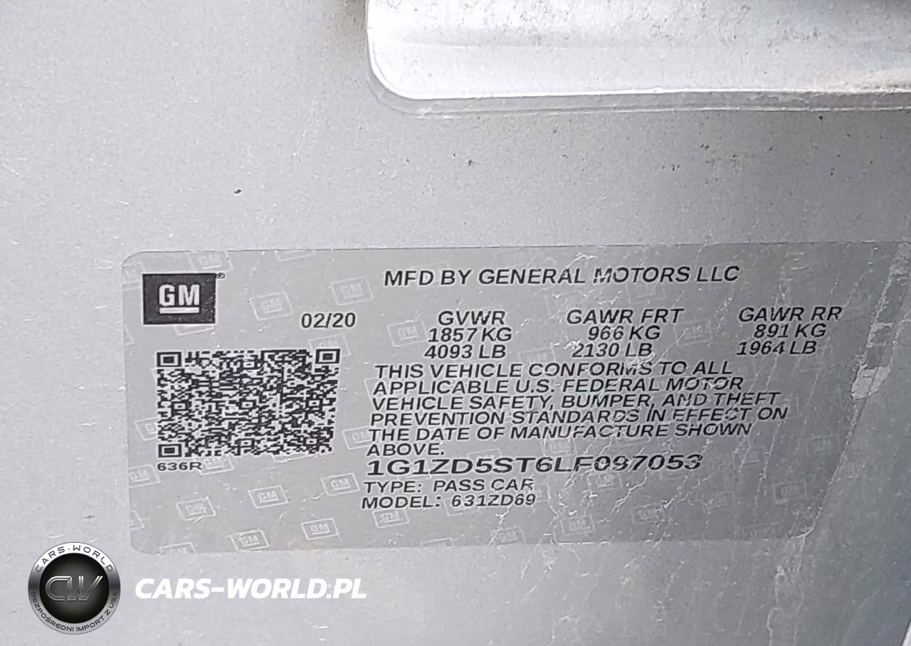 2020 Chevrolet Malibu Fwd Lt VIN:1G1ZD5ST6LF097053 - 9