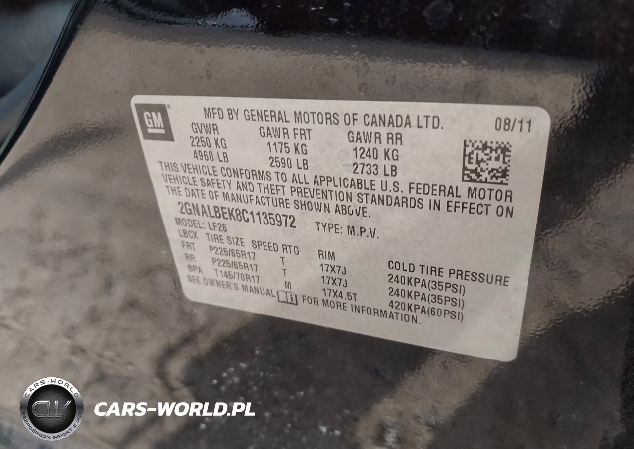 2012 Chevrolet Equinox Ls VIN:2GNALBEK8C1135972 - 9