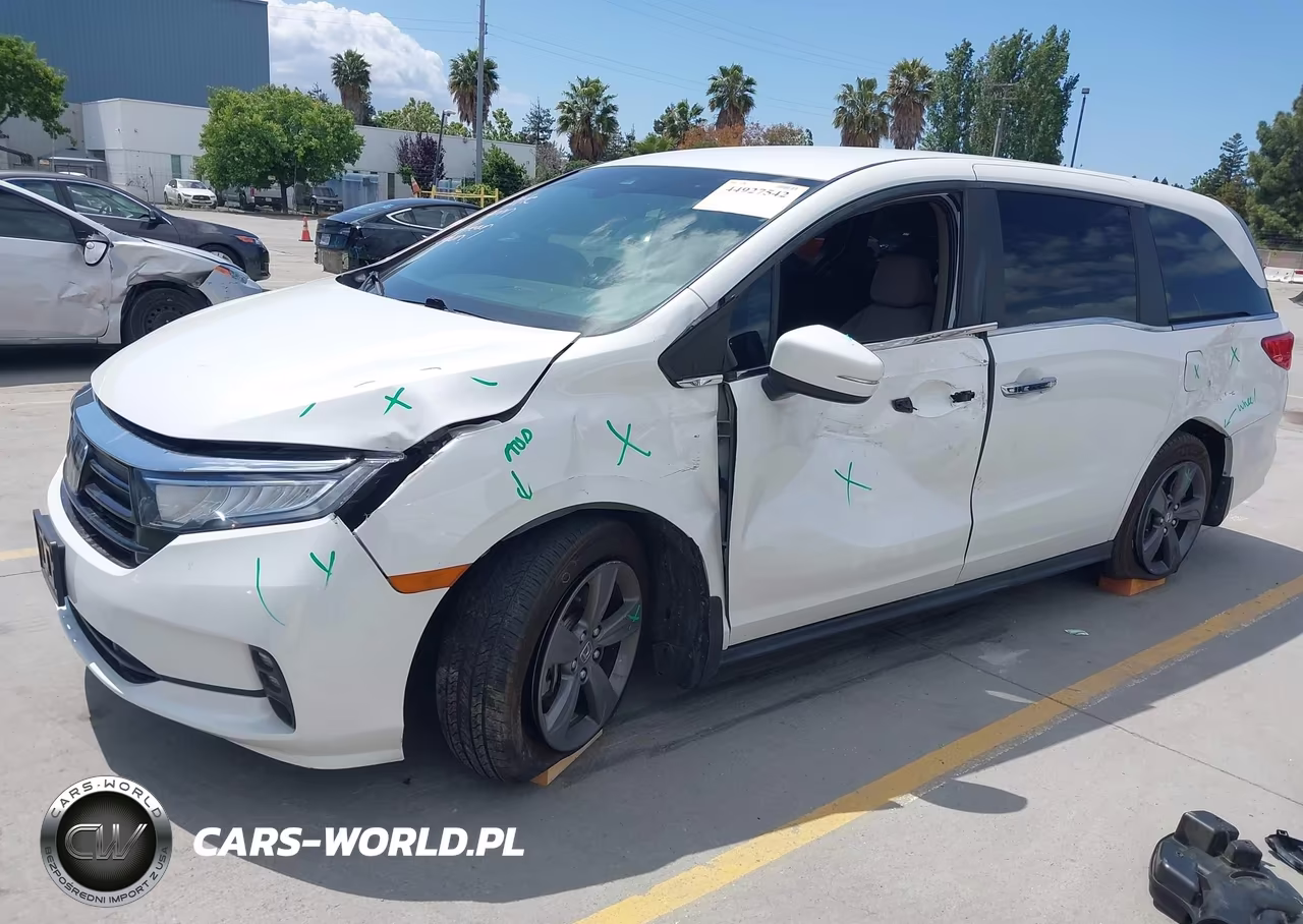 2021 Honda Odyssey Ex VIN:5FNRL6H59MB044152 - 2